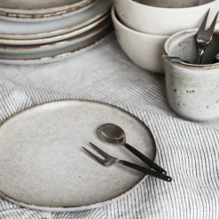 Tell Me More Steel fruit fork, Unpolished steel Grey Outlet