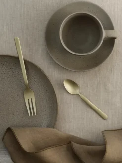 Blomus STELLA dessert fork champagne 4-pack, 15,5 cm Gold-coloured Discount