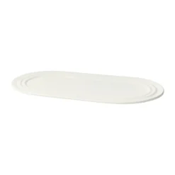 Broste Copenhagen Stevns oval plate 27.5 cm, Chalk White Hot