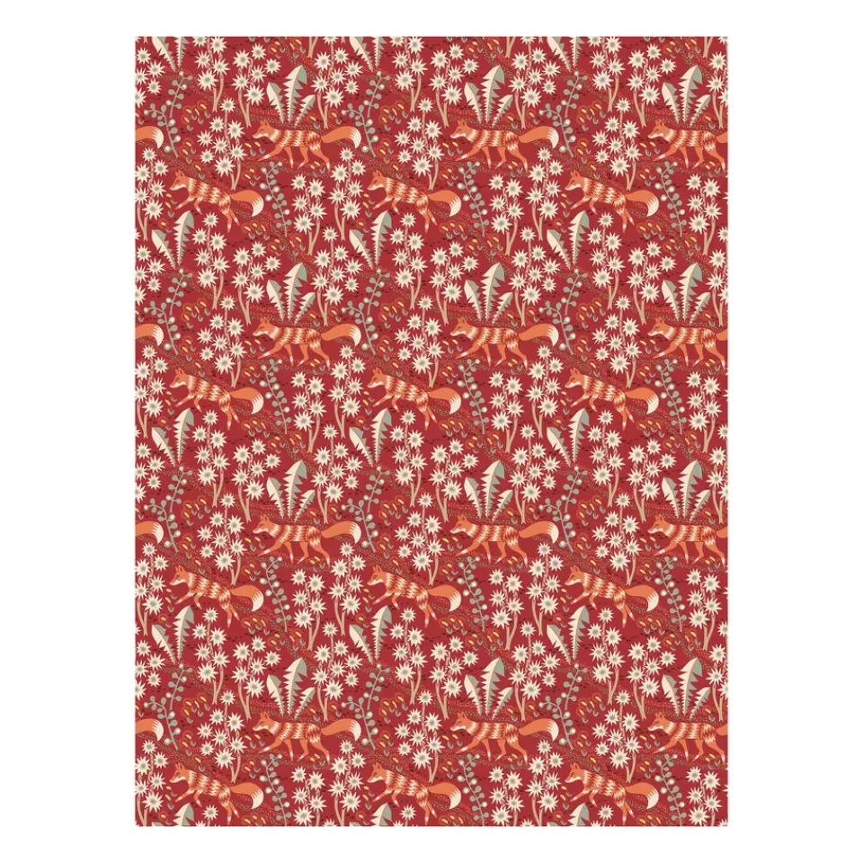 Arvidssons Textil Stjärnspeja oilcloth, Red Outlet
