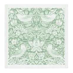 Ekelund Linneväveri Strawberry Thief fabric napkin 35x35 cm, Green Online
