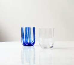 Normann Copenhagen Stripe glass 39 cl, Stripes Blue Outlet