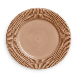 Mateus Stripes plate Ø21 cm, Cinnamon Brown Best