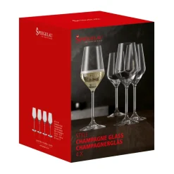 Spiegelau Style champagne glasses 31cl 4-pack, Clear Transparent Sale