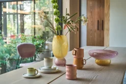 Villa Collection Styles mug with ribbed pattern 30 cl 2-pack, Pink Red Discount