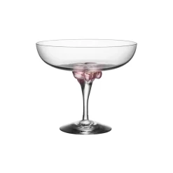 Kosta Boda Sugar Dandy coupe glass 32 cl, pink Transparent Best