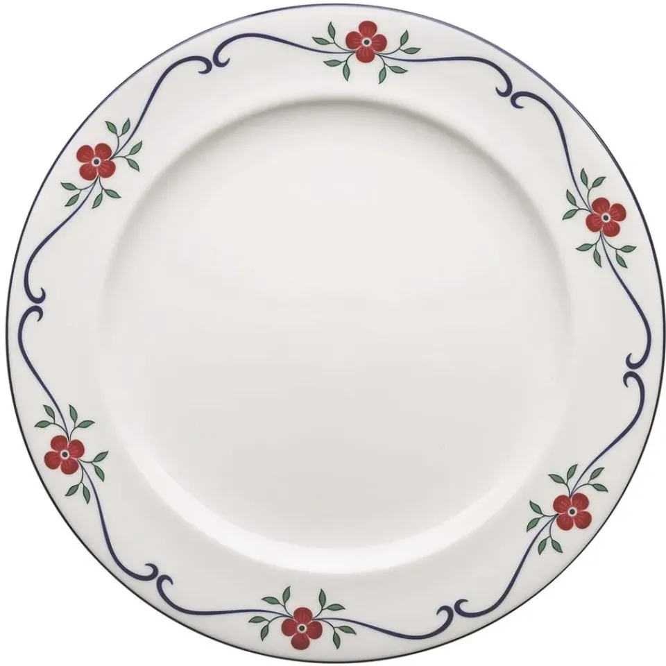 Rörstrand Sundborn plate, 27 cm BlueRed Discount