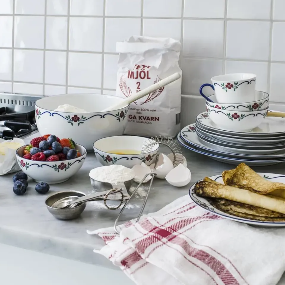 Rörstrand Sundborn plate, 27 cm BlueRed Discount