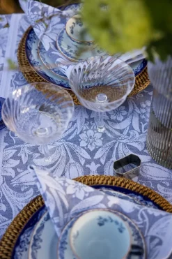 Ekelund Linneväveri Sunflower table runner 35x140 cm, Blue New