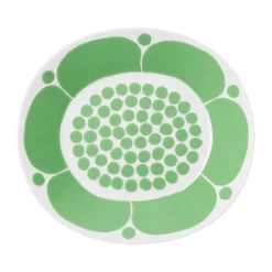 Arabia Sunnuntai plate oval 25 cm, Green
