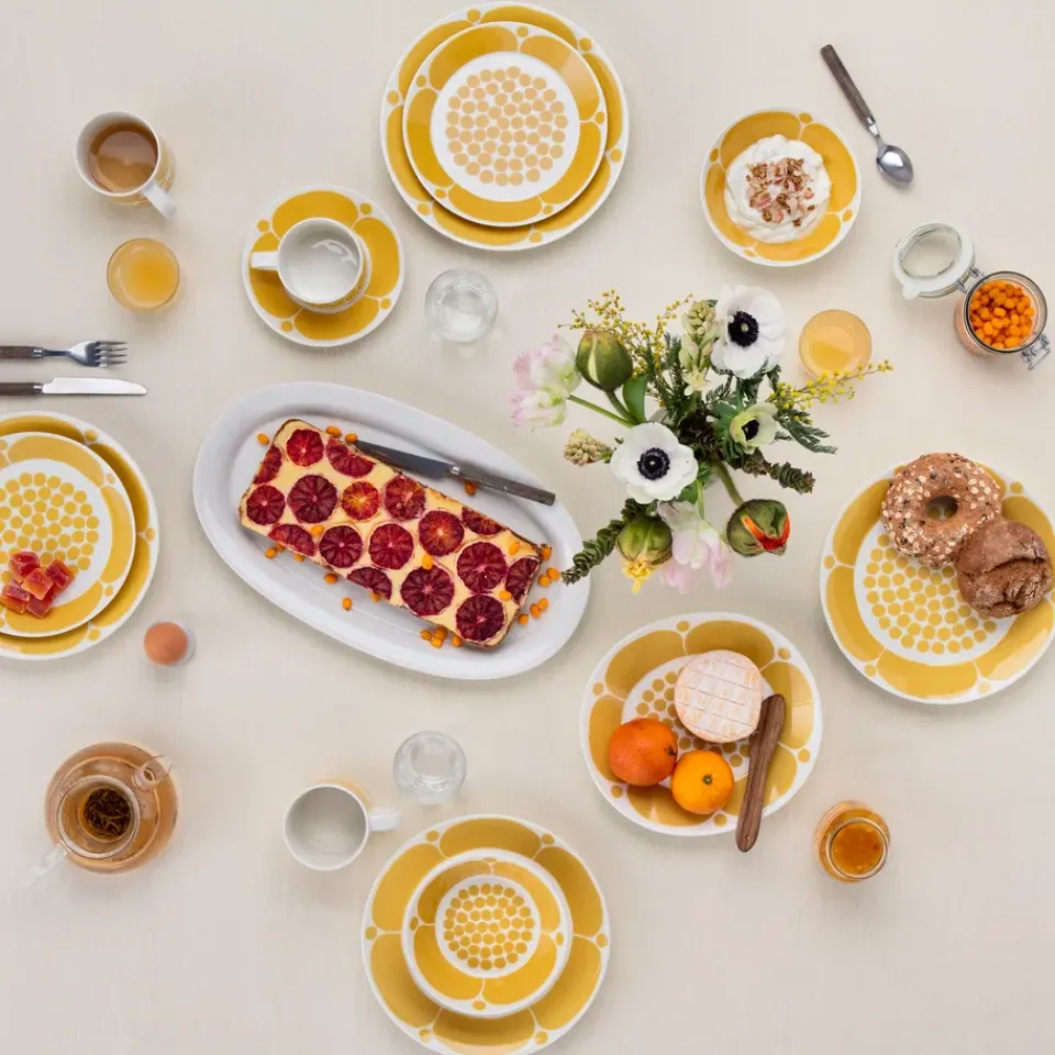 Arabia Sunnuntai plate, , Ø21 cm Yellow Online