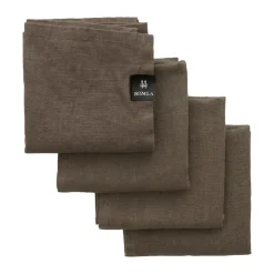 Himla Sunshine napkin 4-pack, Coffee Brown