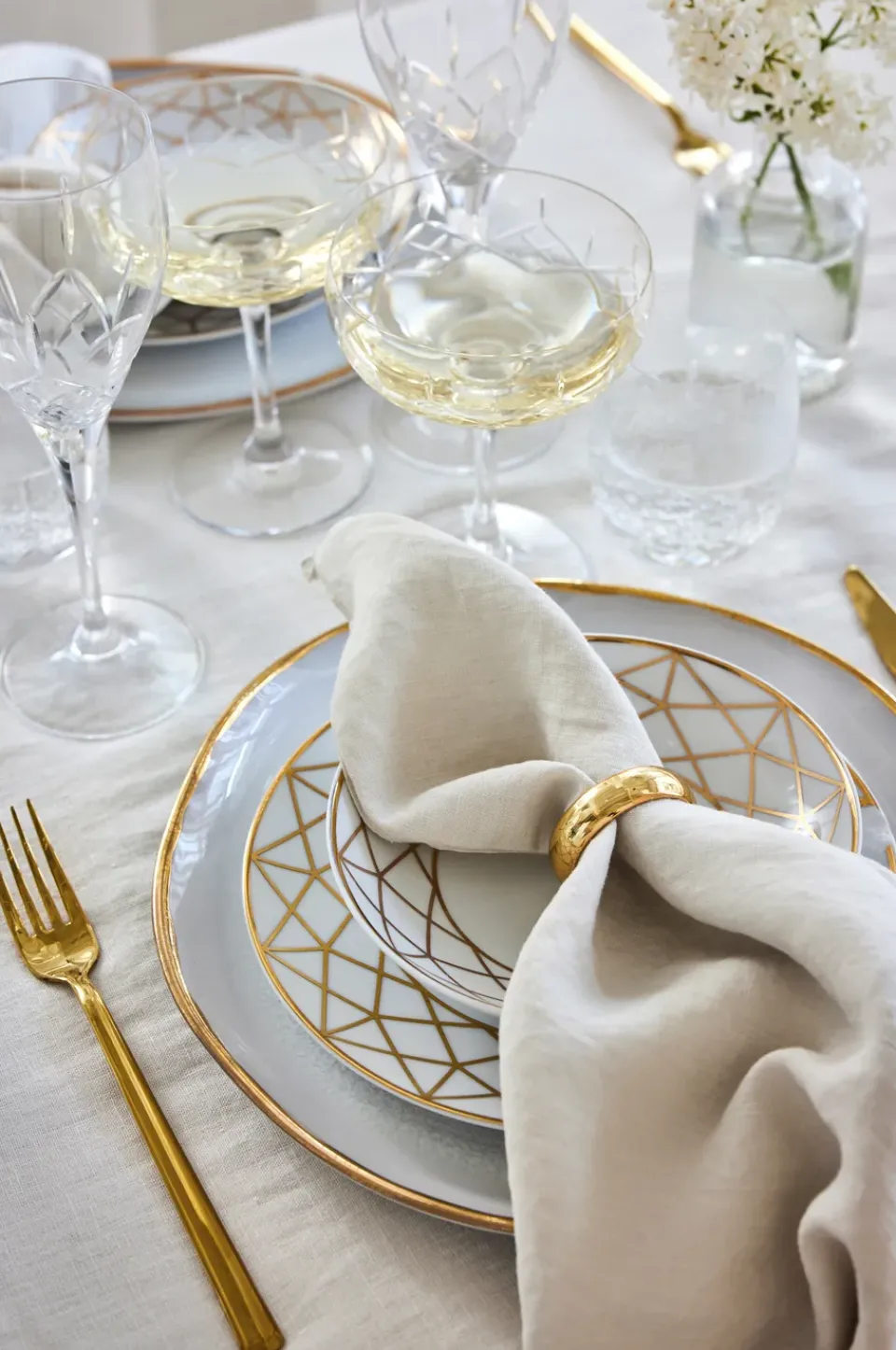 Himla Sunshine napkin 4-pack, Fog Beige