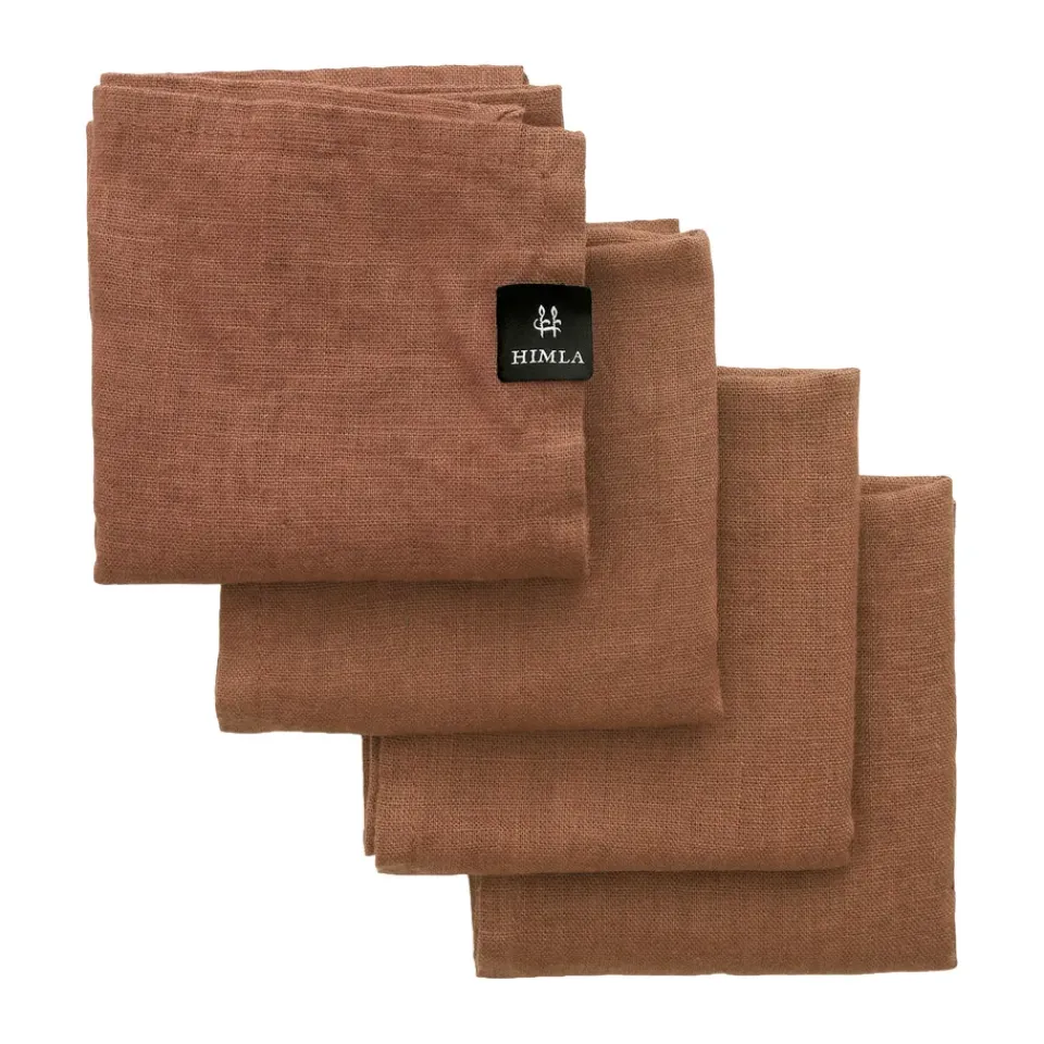 Himla Sunshine napkin 4-pack, Grounded, 45x45 cm Pink Online