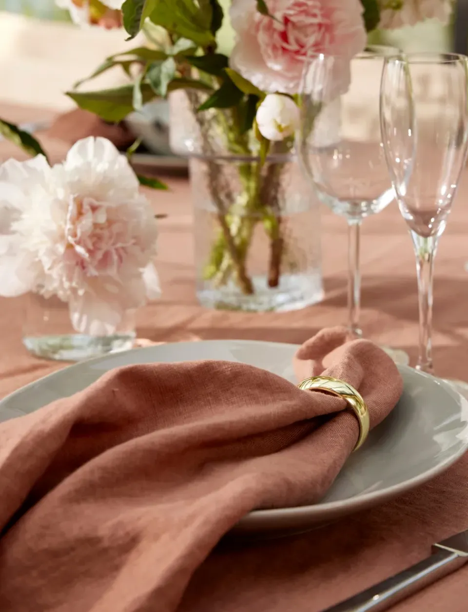 Himla Sunshine napkin 4-pack, Grounded, 45x45 cm Pink Online