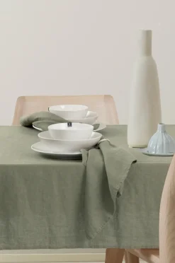 Himla Sunshine napkin 4-pack, Sage Green Hot