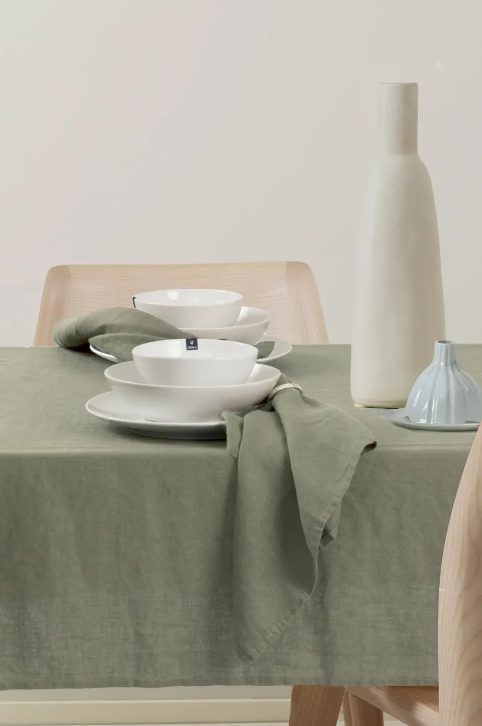 Himla Sunshine napkin 4-pack, Sage Green Hot