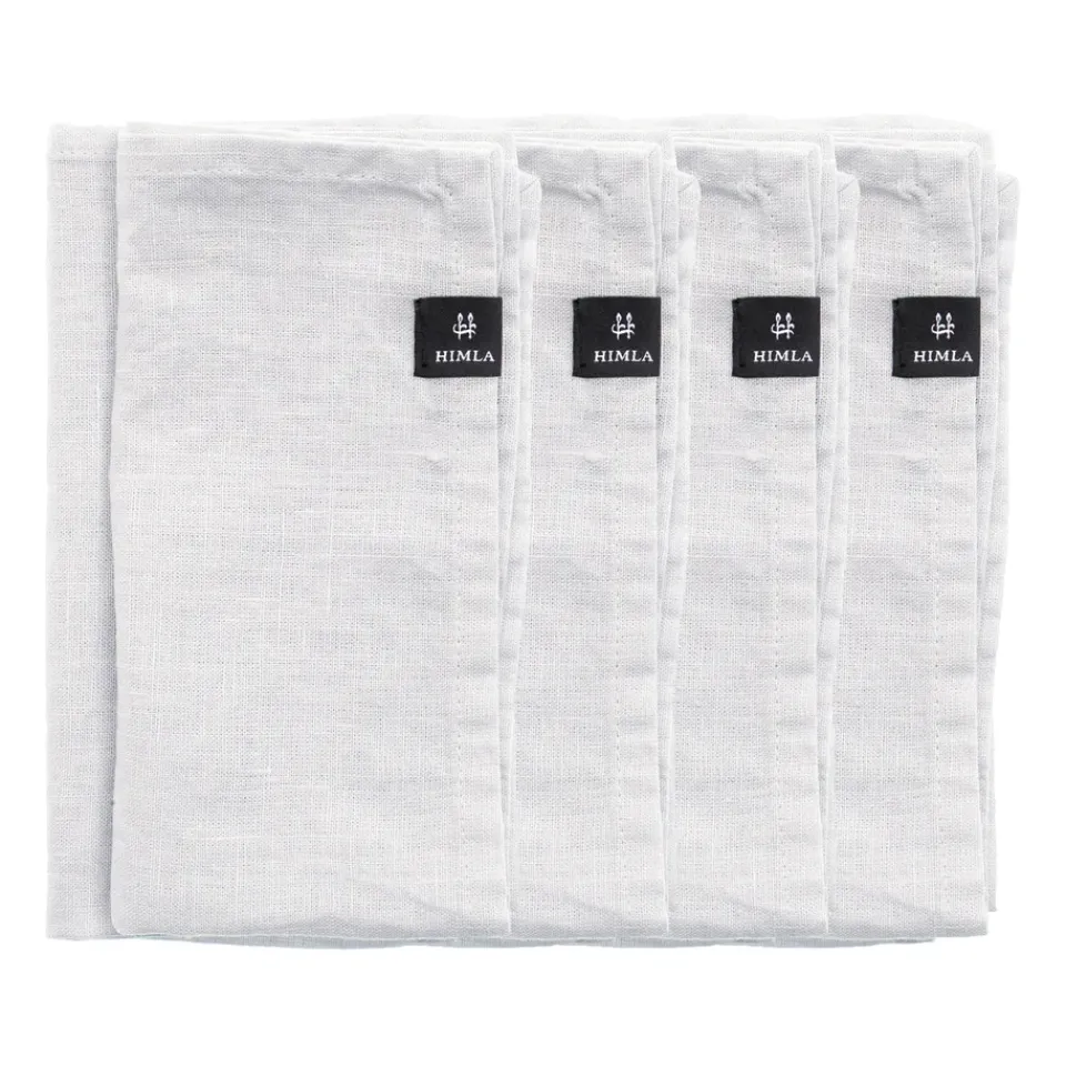 Himla Sunshine napkin 4-pack, White Outlet