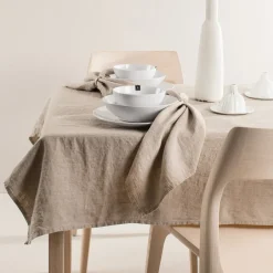 Himla Sunshine tablecloth natural, 145x330 cm BeigeBrown Outlet