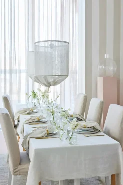 Himla Sunshine tablecloth 145x250 cm, Fog Beige