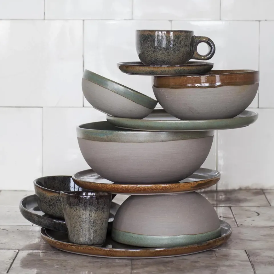 Serax Surface breakfast bowl 11 cm, grey-camo Green Outlet