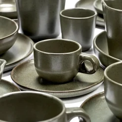 Serax Surface espresso cup with saucer 10 cl, camo Green