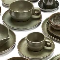 Serax Surface espresso cup with saucer 10 cl, camo Green
