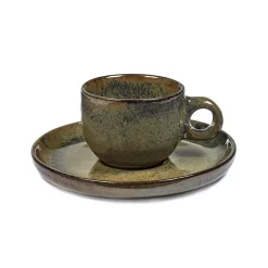 Serax Surface espresso cup with saucer 10 cl, indi grey Multi Sale