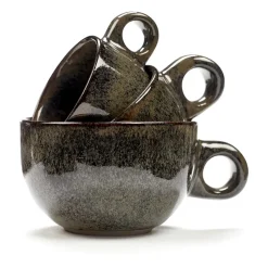 Serax Surface espresso cup with saucer 10 cl, indi grey Multi Sale