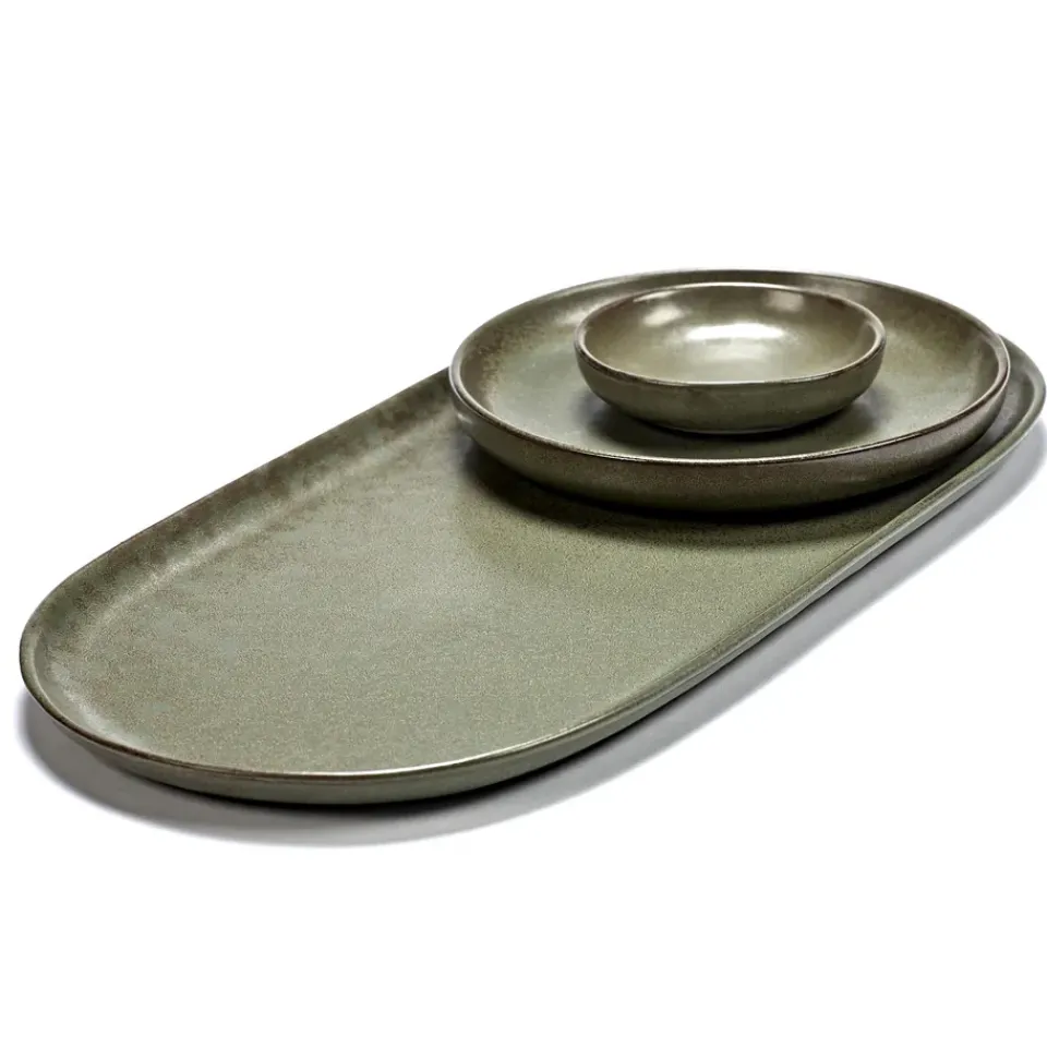 Serax Surface small plate 16 cm, camo Green Best