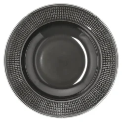 Rörstrand Swedish Grace deep plate Ø25 cm, stone (dark grey) GreyBlack Sale