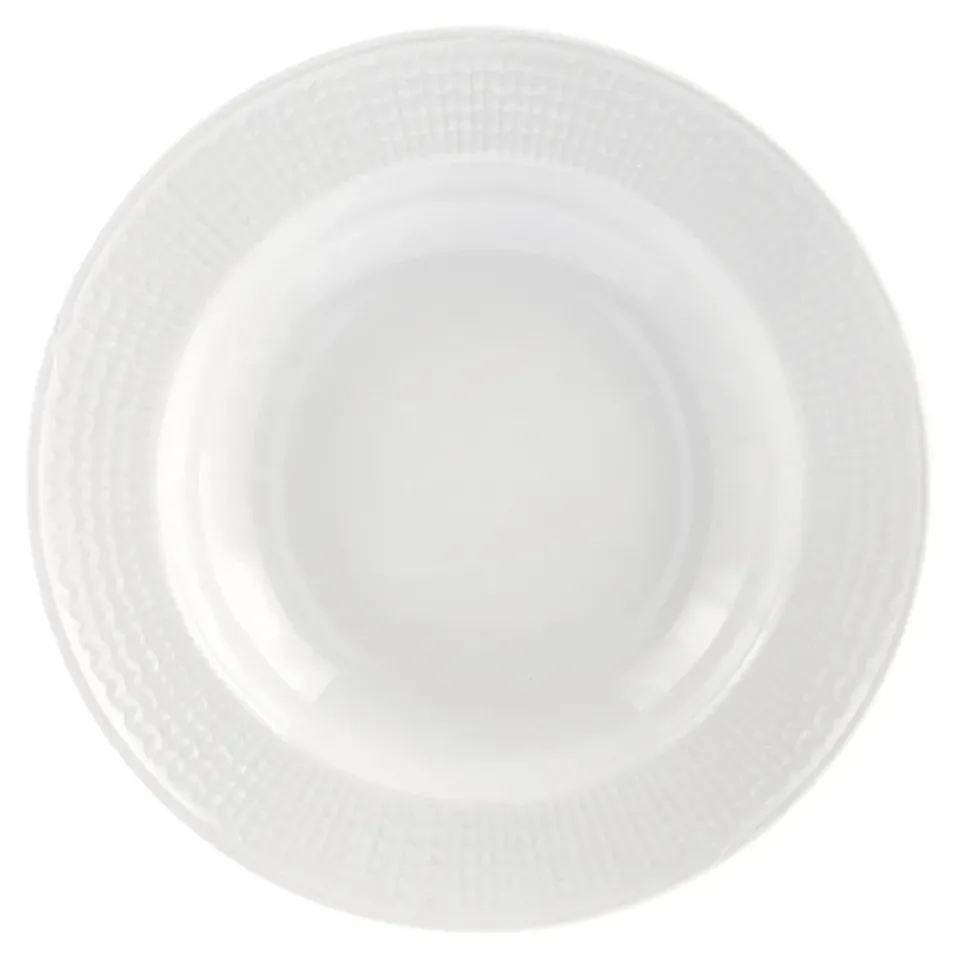 Rörstrand Swedish Grace deep plate Ø25 cm, snow White Hot