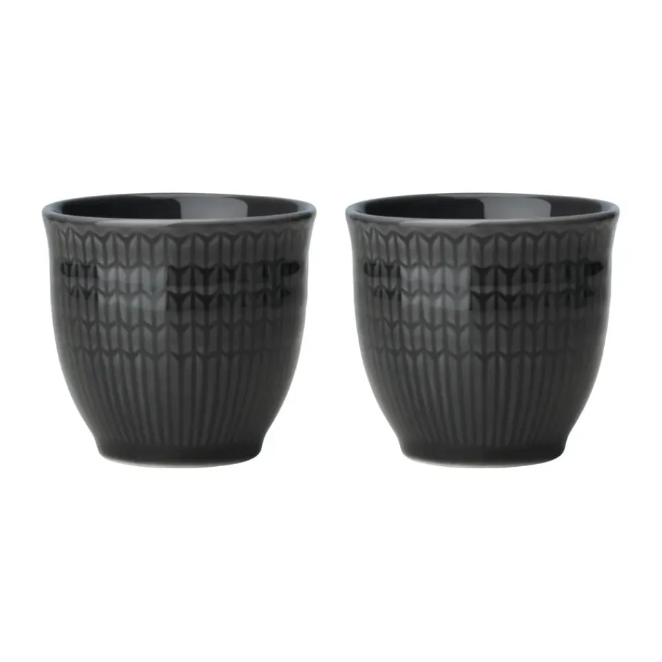 Rörstrand Swedish Grace egg cup 2-pack, Stone Grey Online