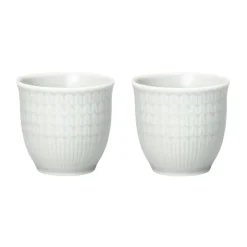 Rörstrand Swedish Grace egg cup 2-pack, Fog Grey