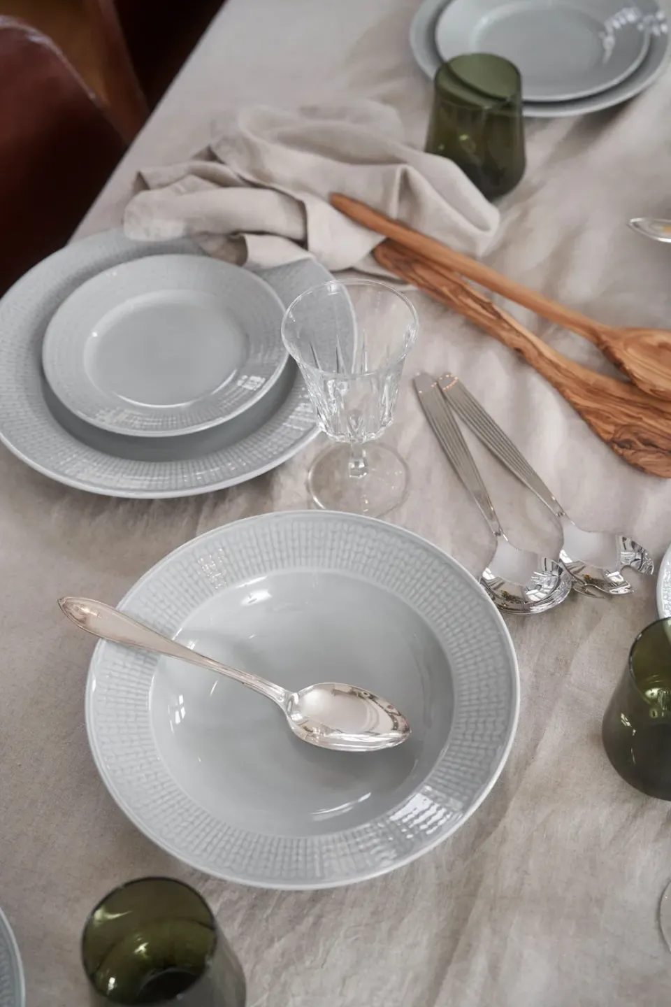 Rörstrand Swedish Grace side plate Ø17 cm, Mist Grey Outlet