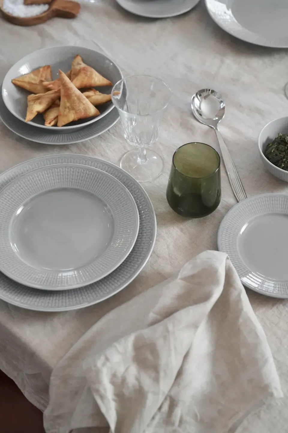 Rörstrand Swedish Grace side plate Ø17 cm, Mist Grey Outlet