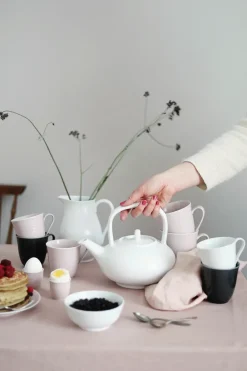 Rörstrand Swedish Grace teapot, snow White Clearance