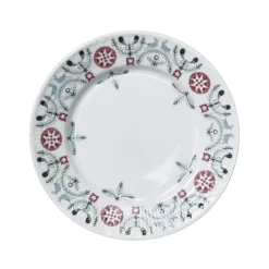 Rörstrand Swedish Grace Winter side plate 17 cm, white BlueMultiRedWhite Clearance