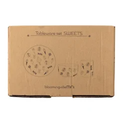 Bloomingville Sweets dinnerware set 3 pieces, Nature White Outlet