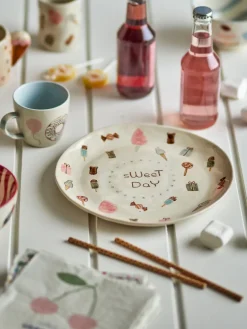 Bloomingville Sweets plate Ø24 cm, Nature White Outlet