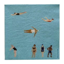 Fine Little Day Swimmers paper napkins 33x33 cm 25-pack, Multi Outlet