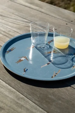 Fine Little Day Swimmers tray Ø38 cm, Blue Sale