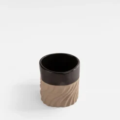 Byon Swirl cup 24 cl, Black-beige BlackBeige Discount