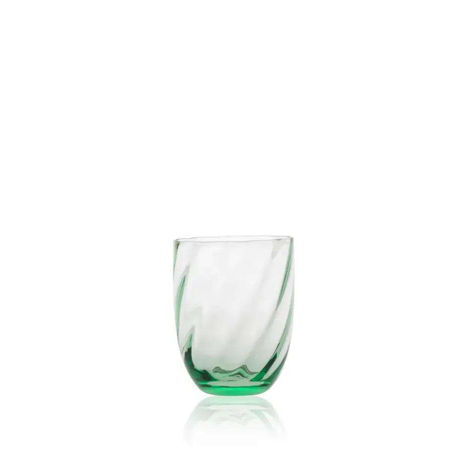 Anna Von Lipa Swirl drinking glass 25 cl, Beryl Green
