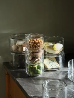 Broste Copenhagen Sylvia bowl Ø21x12 cm, Clear Transparent Hot