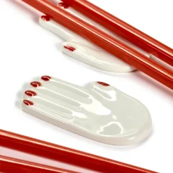 Serax Table Nomade chop sticks with holder 6 pieces, Red Sale