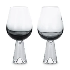 Tom Dixon Tank wine glass 2-pack, black Transparent Online