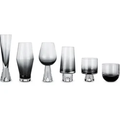 Tom Dixon Tank wine glass 2-pack, black Transparent Online