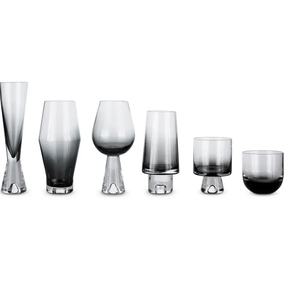 Tom Dixon Tank wine glass 2-pack, black Transparent Online
