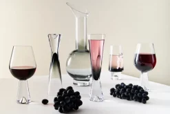 Tom Dixon Tank wine glass 2-pack, black Transparent Online